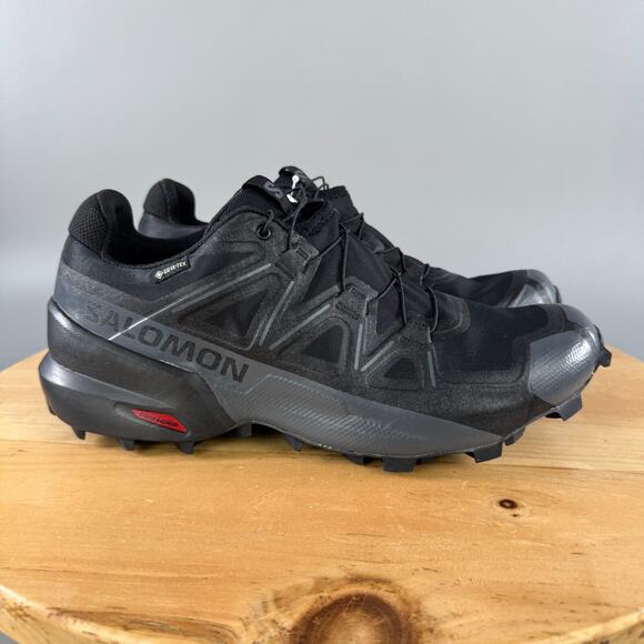 Salomon Speedcross GTX Mens Size 11 Shoes Black Quiet Shade Hiking Trail Outdoor - Picture 1 of 7